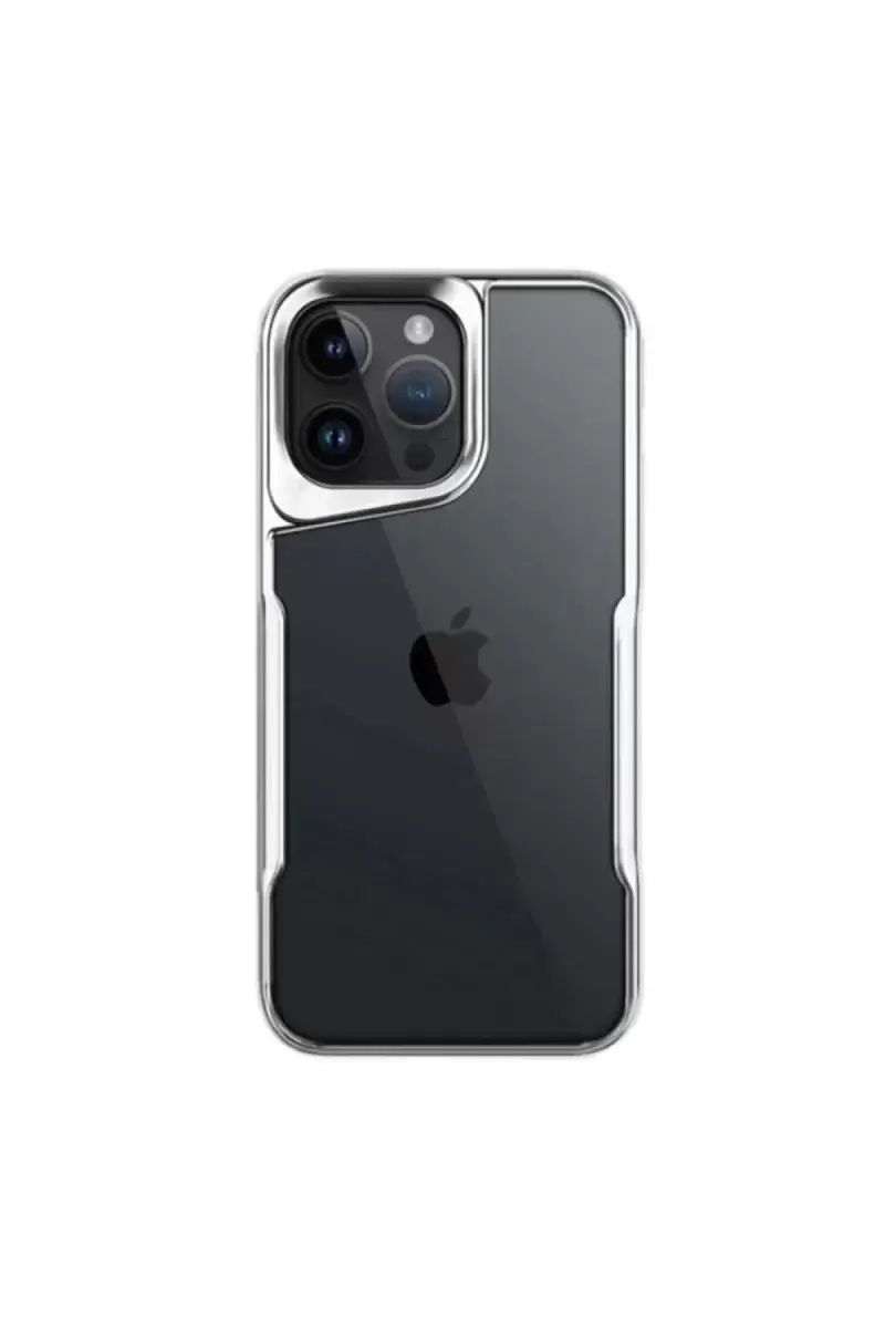 Newface İphone 16 Pro Max Kılıf Boyi Silikon Kapak - Gümüş