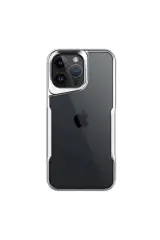Newface İphone 16 Pro Max Kılıf Boyi Silikon Kapak - Gümüş