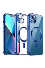 Newface Apple İphone 15 Kılıf Kross Magneticsafe Kapak - Lacivert