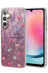 Newface Samsung Galaxy A24 4g Kılıf Blade Aynalı Desenli Kapak - Desen 8
