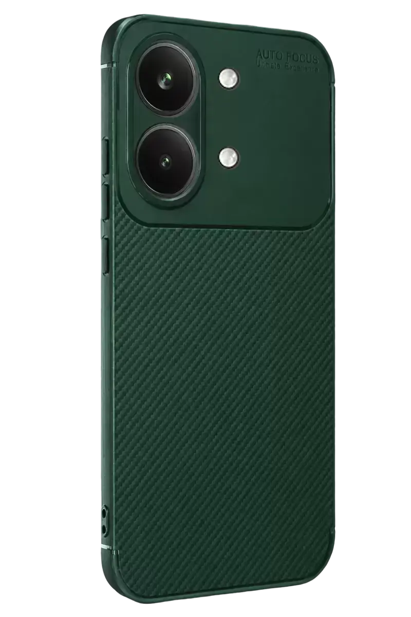 Newface Xiaomi Poco X8 Pro Max Auto Focus Karbon Kapak - Koyu Yeşil