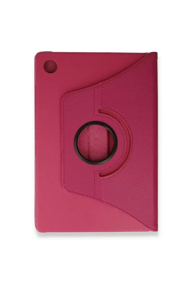 Newface Samsung Galaxy Tab A9 Plus Kılıf 360 Tablet Deri Kılıf - Pembe