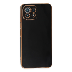 Xiaomi Mi 11 Lite Kılıf Volet Silikon - Siyah