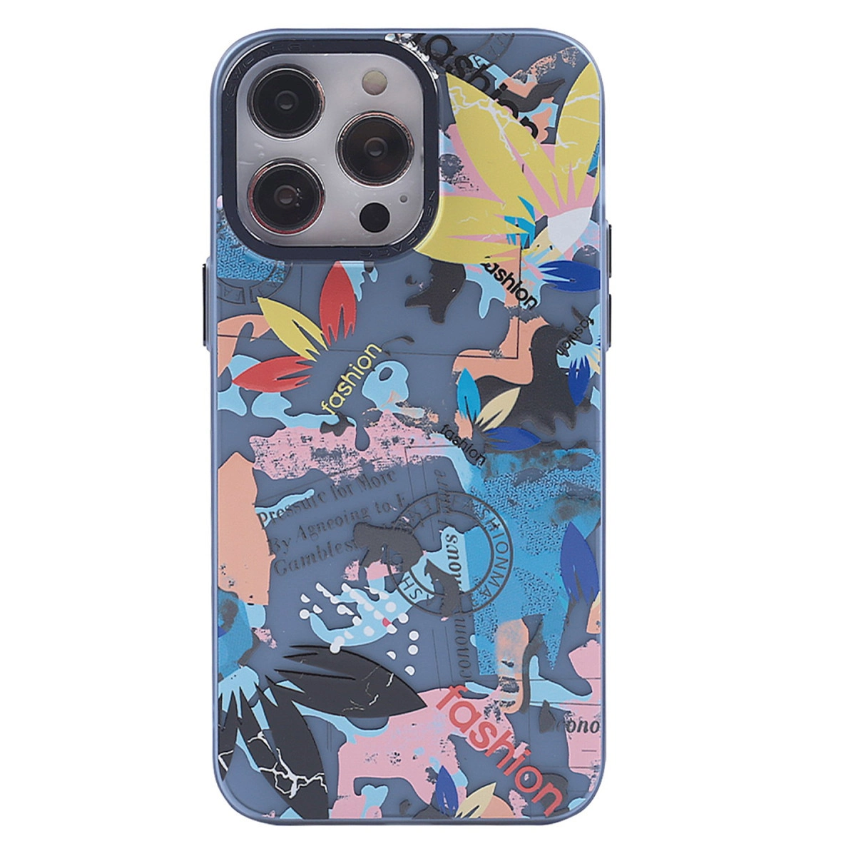 İphone 13 Pro Kılıf Prada Desenli Kapak - Prada Pembe - 1