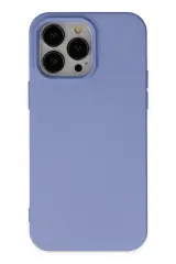 Newface İphone 14 Pro Max Kılıf Nano İçi Kadife Silikon - Lila