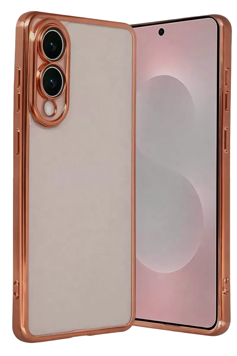 Newface Samsung Galaxy S25 Edge Razer Lensli Silikon - Çöl Titanyum
