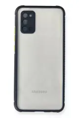 Newface Samsung Galaxy A02s Kılıf Miami Şeffaf Silikon - Lacivert