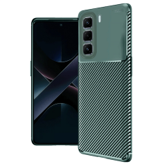 İnfinix Hot 50 Pro Plus 4g Auto Focus Karbon Kapak - Koyu Yeşil