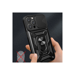 İphone 16 Pro Kılıf Pars Lens Yüzüklü Silikon - Gold