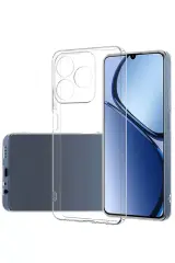 Newface Realme C61 Kılıf Lüx Şeffaf Silikon