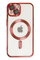 Newface İphone 14 Kılıf Kross Magneticsafe Kapak - Kırmızı