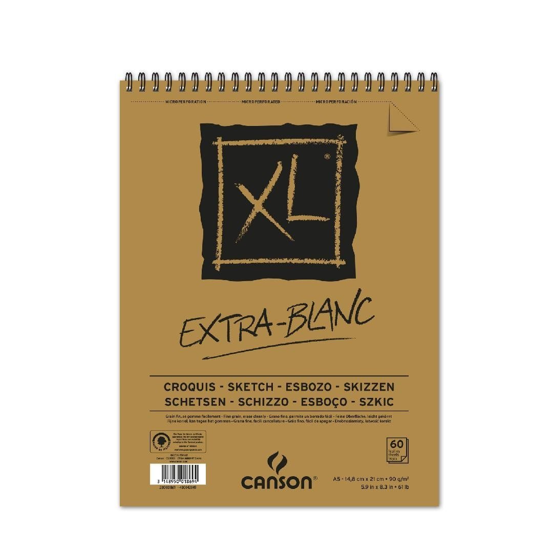 XL Extra Blanc Çizim Defteri - A5 - 90gr - 60 yaprak