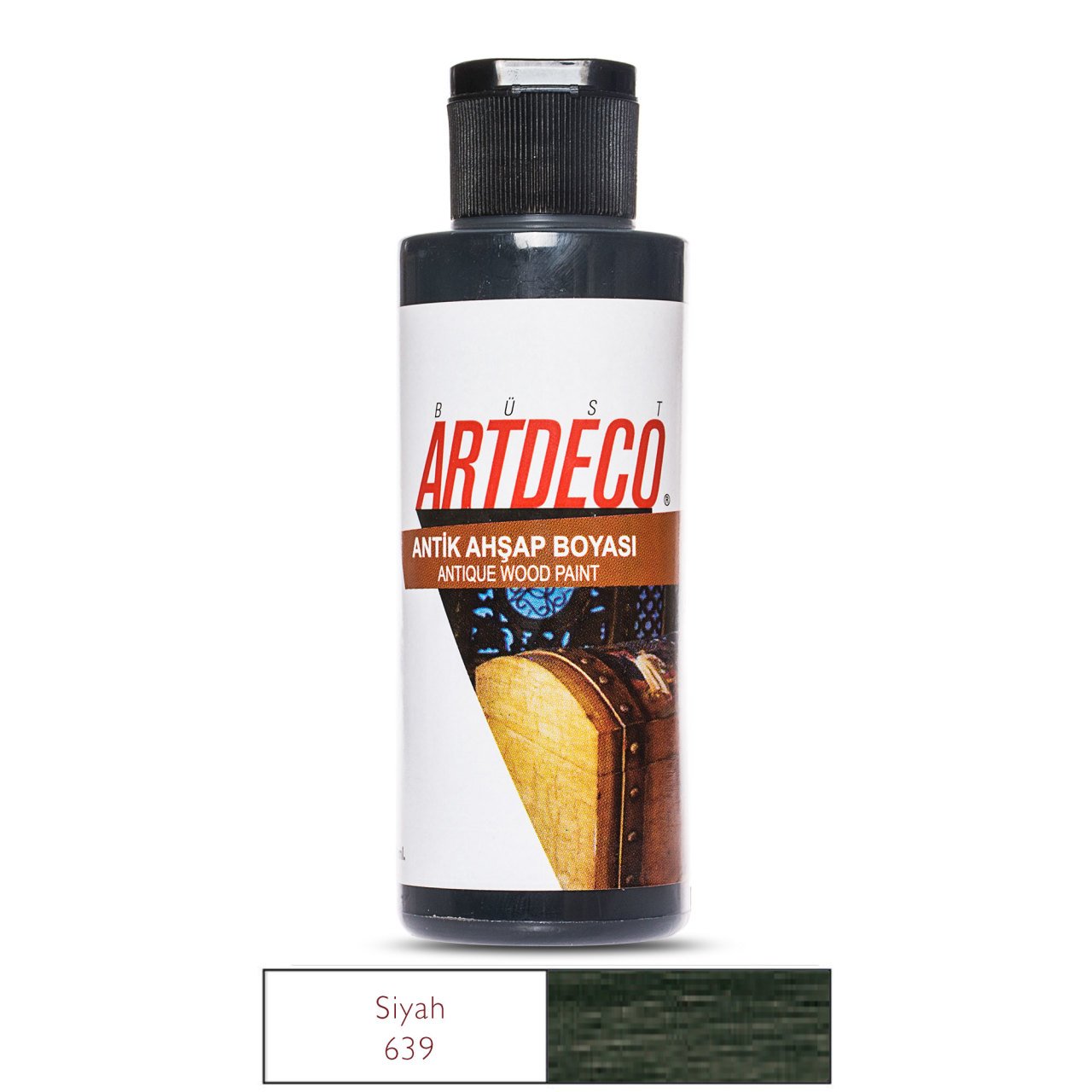 Antik Ahşap Boyası - Siyah - 120ml