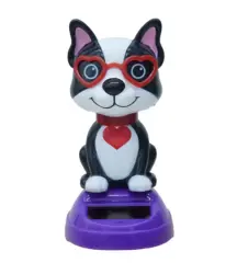 Güneş Enerjili Solar Sallanan Gözlüklü Kedi