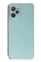 Newface Realme C35 Kılıf Volet Silikon - Açık Yeşil