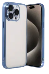 Newface Apple İphone 15 Pro Max Razer Lensli Silikon - Açık Mavi