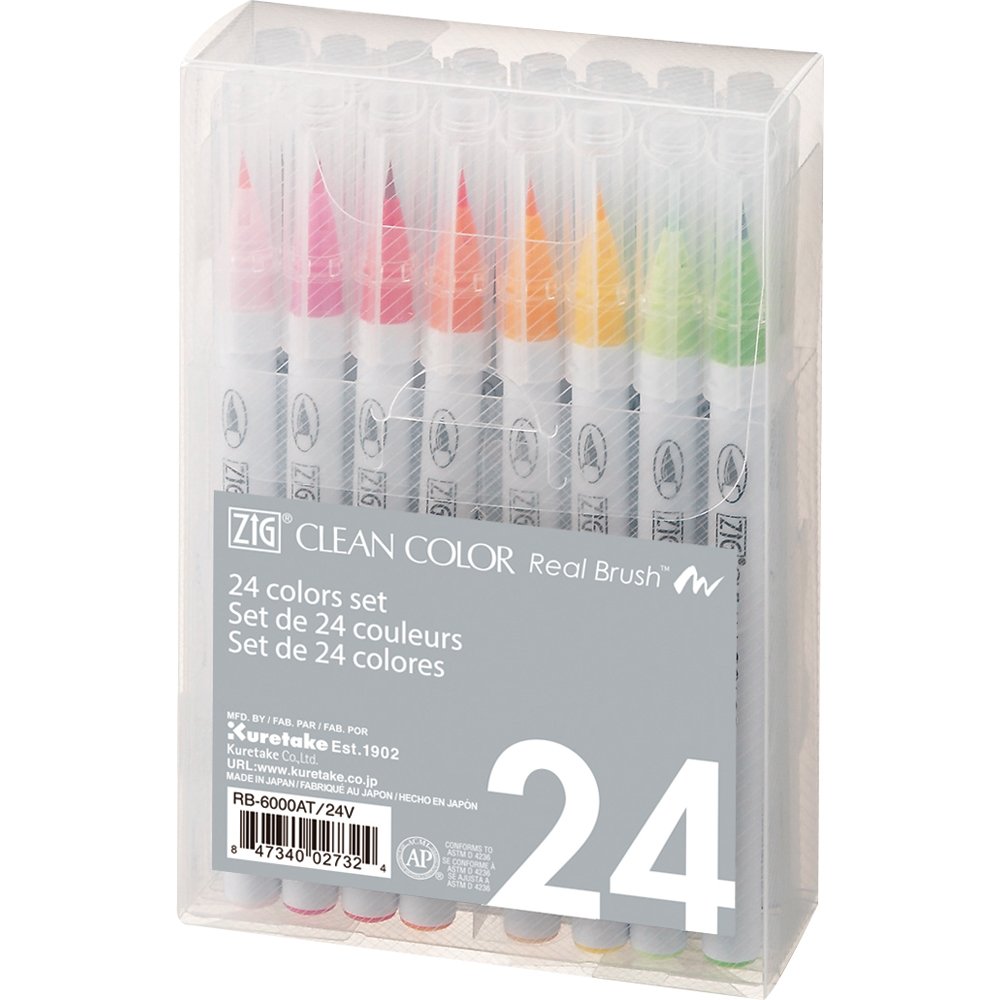 Clean Color Fırça Uçlu Kalem 24'lü