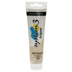 System 3 Akrilik Boya - 150ml - Buff Titanium - N.024