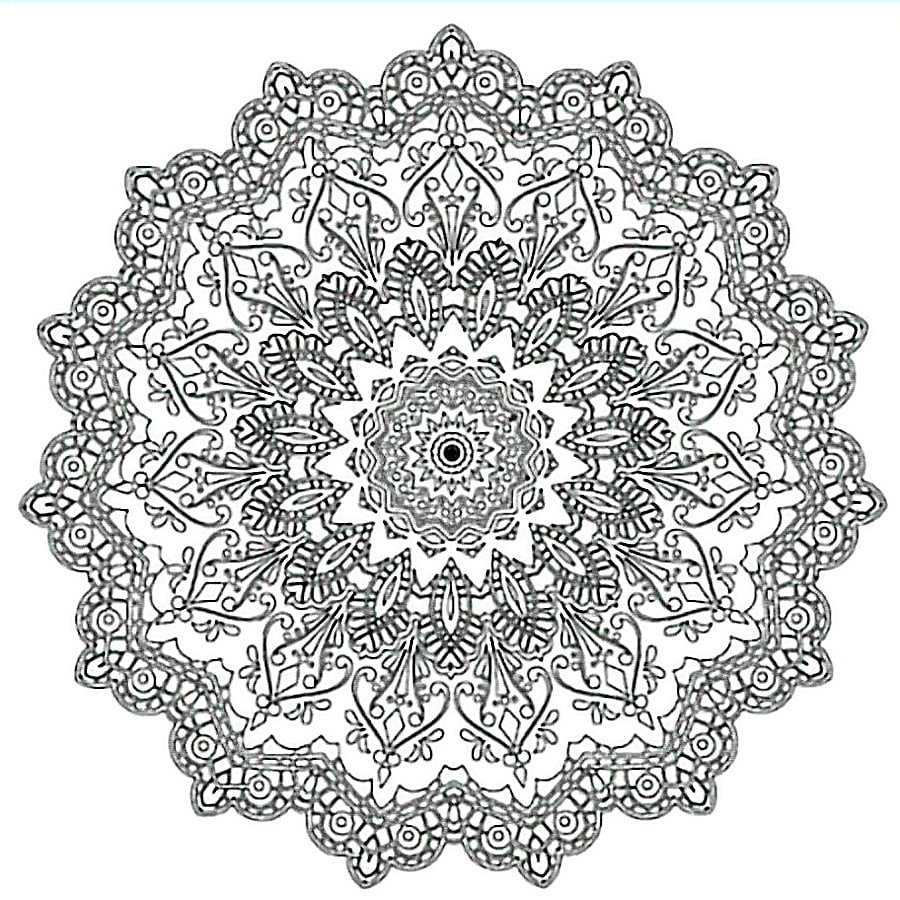 Baskılı Pres Tuval 30x30 Mandala