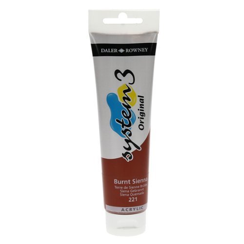 System 3 Akrilik Boya - 150ml - Burnt Sienna - N.221