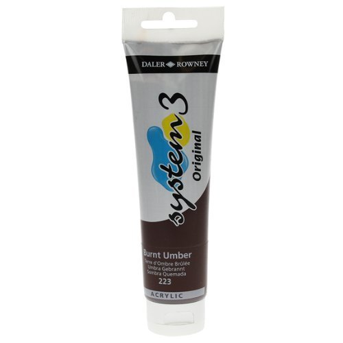 System 3 Akrilik Boya - 150ml - Burnt Umber - N.223