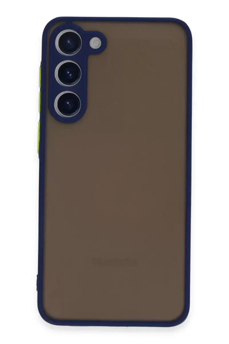 Newface Samsung Galaxy S23 Plus Kılıf Montreal Silikon Kapak - Lacivert