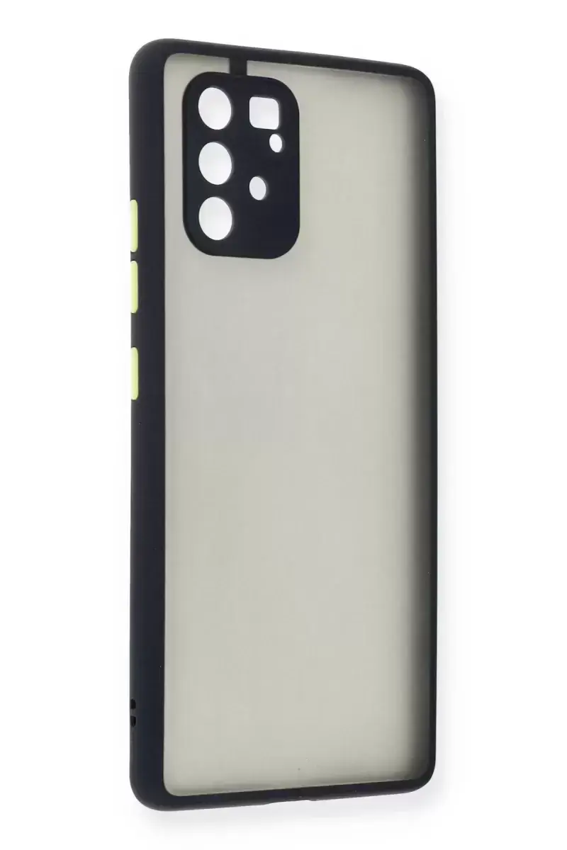 Newface Samsung Galaxy A91 / S10 Lite Kılıf Montreal Silikon Kapak - Lacivert
