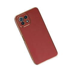 Xiaomi Mi 11 Lite Kılıf Volet Silikon - Kırmızı