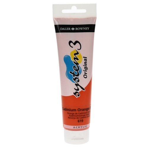 System 3 Akrilik Boya - 150ml - Cadmium Orange Hue - N.619