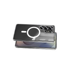 Samsung Galaxy S25 Ultra Kılıf Magneticsafe Şeffaf Silikon - Şeffaf