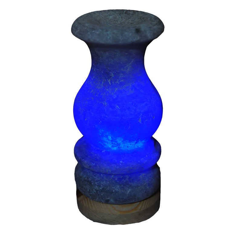 Vazo Şekilli Doğal Kaya Tuzu Lambası Çankırı Kablolu Ampullü Beyaz 1-2 Kg