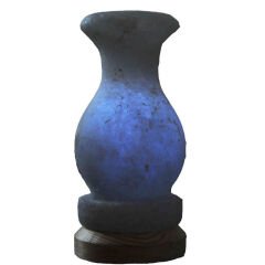 Vazo Şekilli Doğal Kaya Tuzu Lambası Çankırı Kablolu Ampullü Beyaz 1-2 Kg