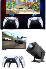 Retro Video Oyunu Konsolu Android Tv El Oyun Konsolu Wıfı Taşınabilir Projeksiyon Cihazı