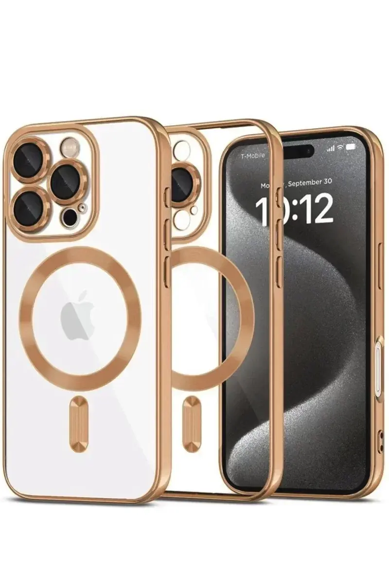 Newface İphone 16 Pro Max Kılıf Kross Magneticsafe Kapak - Çöl Titanyum