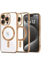 Newface İphone 16 Pro Max Kılıf Kross Magneticsafe Kapak - Çöl Titanyum