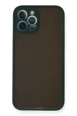 Newface İphone 12 Pro Max Kılıf Montreal Silikon Kapak - Yeşil