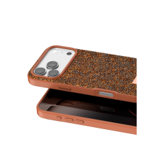Onegif  İphone 17 Pro Bright Simli Kapak - Turuncu
