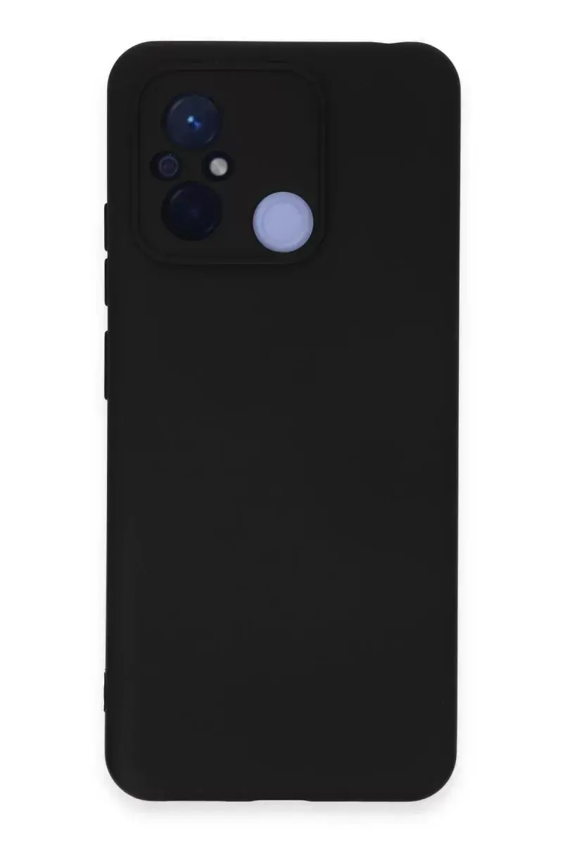 Newface Xiaomi Redmi 12c Kılıf Nano İçi Kadife Silikon - Siyah