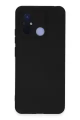 Newface Xiaomi Redmi 12c Kılıf Nano İçi Kadife Silikon - Siyah