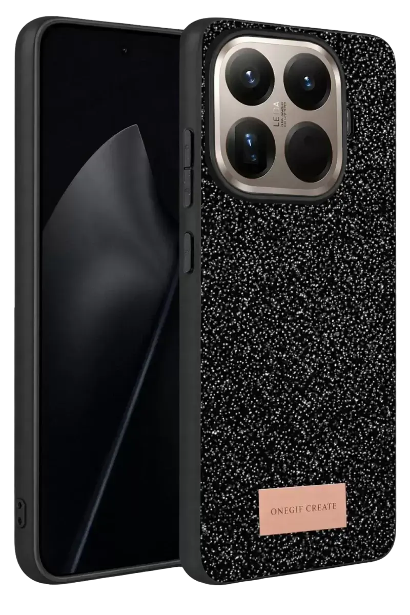 Onegif Xiaomi Mi 15t Pro Bright Simli Kapak - Siyah