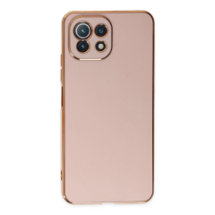 Xiaomi Mi 11 Lite Kılıf Volet Silikon - Pembe