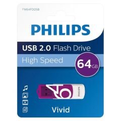 Philips Vivid Serisi 64gb Usb 2.0 High Speed Flash Bellek (fm64fd05b/00)