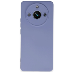 Realme 11 Pro Kılıf Nano İçi Kadife Silikon - Lila