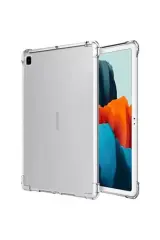 Newface Samsung Galaxy P610 Tab S6 Lite 10.4 Kılıf Anti Shock Tablet Silikon - Şeffaf