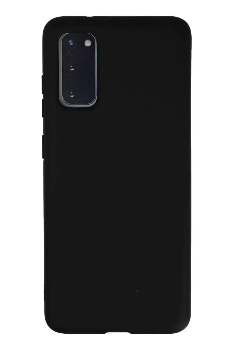 Newface Samsung Galaxy S20 Kılıf Nano İçi Kadife Silikon - Siyah