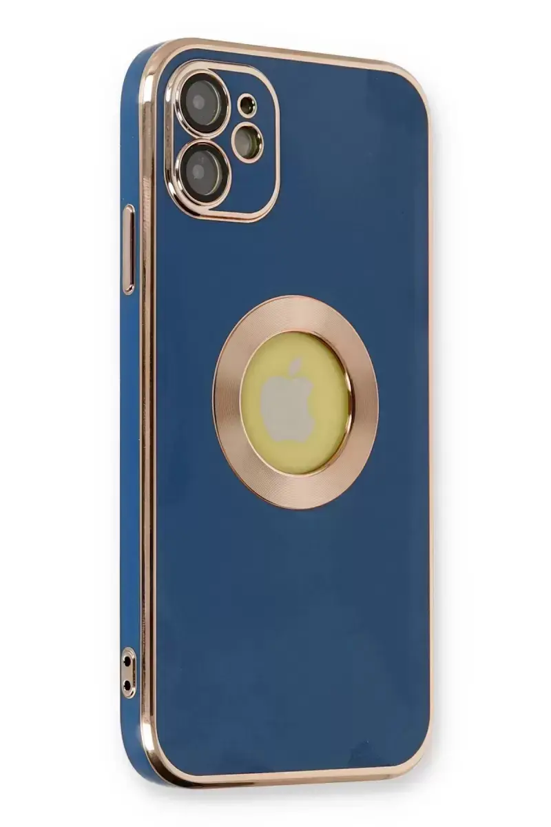 Newface İphone 12 Kılıf Store Silikon - Mavi