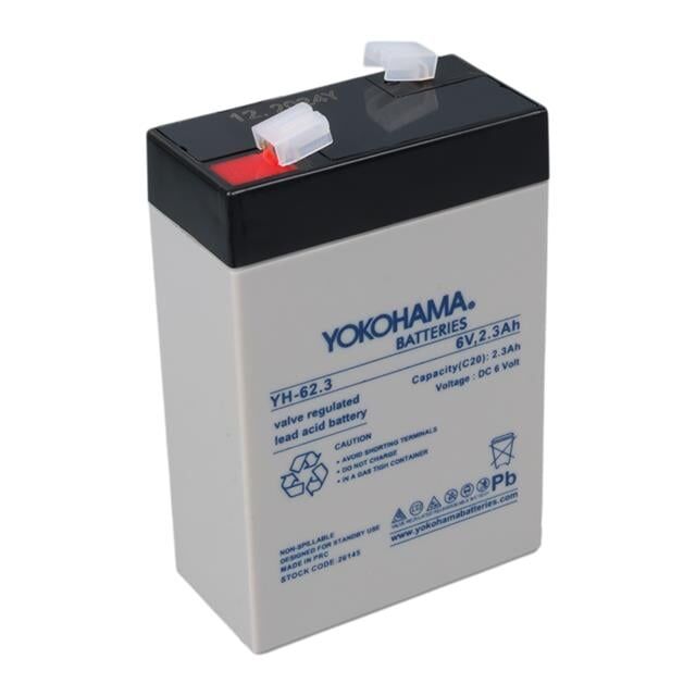 Yokohama Yh-62.3 6 Volt - 2.3 Amper Akü (90x43x38 Mm)