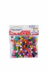 Kids Karışık Renk Simli Ponpon 1cm 200 Adet