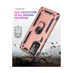 Samsung Galaxy A23 4g Kılıf Sofya Yüzüklü Silikon Kapak - Rose