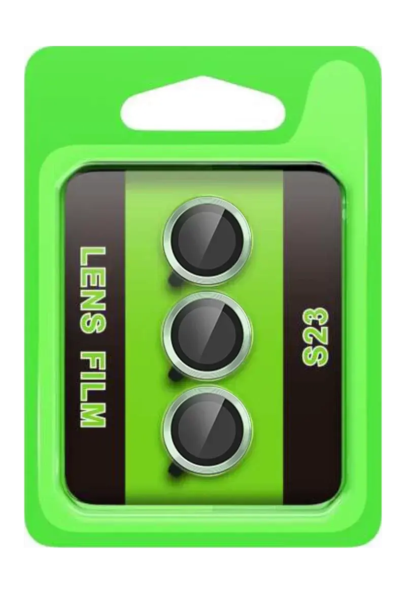 Newface Samsung Galaxy S23 Raze Metal Kamera Lens - Yeşil